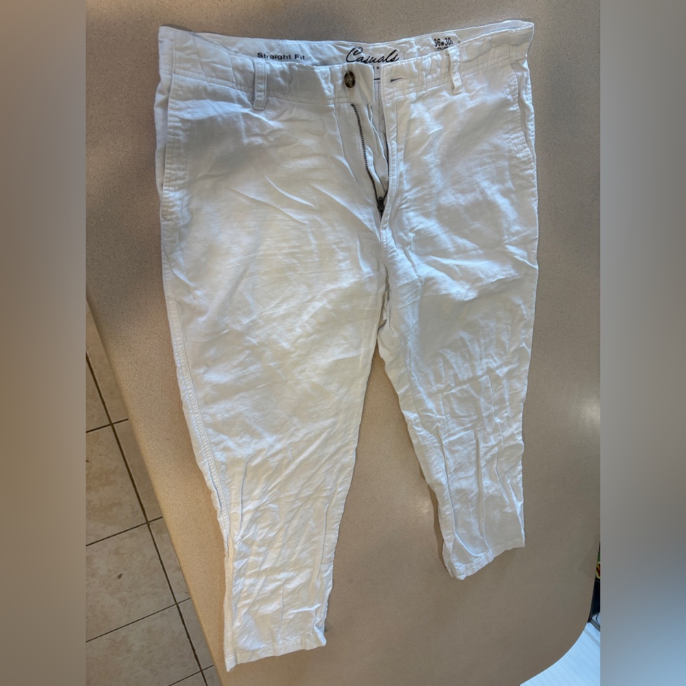 Roundtree & Yorke White Chinos Classic Cotton